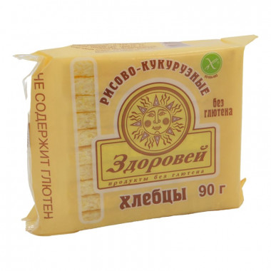 Хлебцы Здоровей рисово-кукурузные 90г