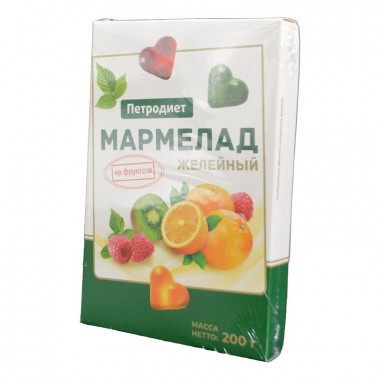 Мармелад Мозайка на фруктозе 200г