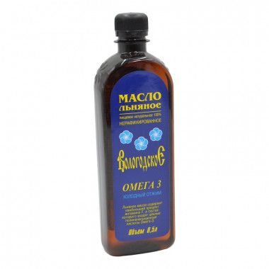 Масло Компас здоровья льняное вологодское 0,5л