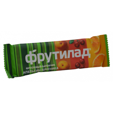 Батончик Фрутилад фруктовый апельсин и брусника 30г
