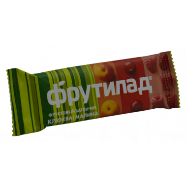 Батончик Фрутилад фруктовый с клюквой и малиной 30г