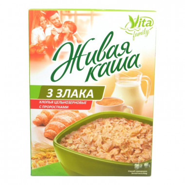 Живая каша Вита 3 злака 300г