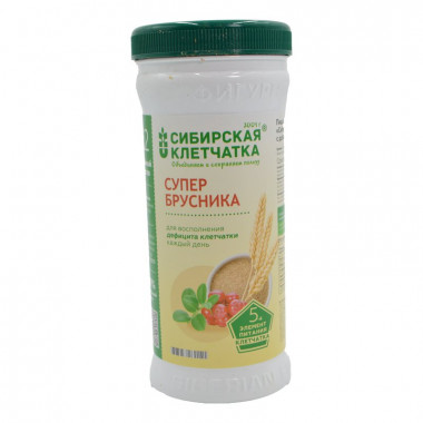 Клетчатка Сибирская супербрусника 280г