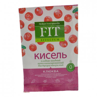 Кисель Фит Эффектум клюква 30г