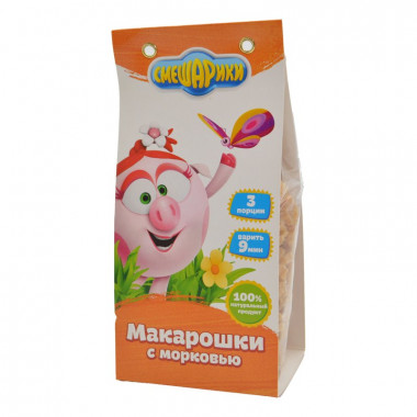 Макарошки Смешарики с морковью 250г