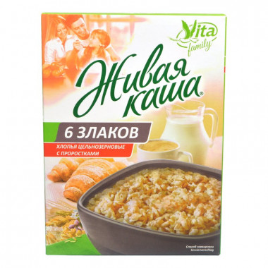 Живая каша Вита 6 злаков 300г