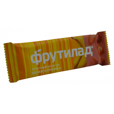 Батончик Фрутилад фруктовый банан клубника 30г