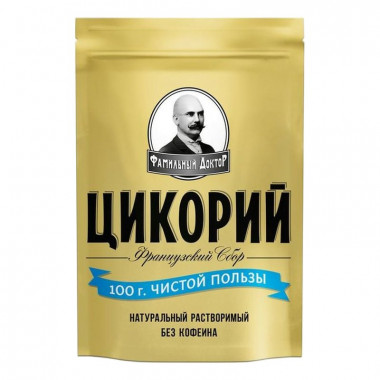 Цикорий Фамильный Доктор растворимый Французкий сбор 100г м/у