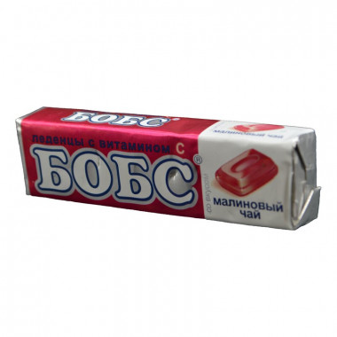 Карамель леденцовая Бобс малиновый чай 35г