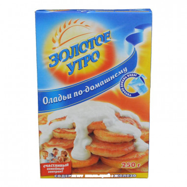 Смесь для выпечки Золотое утро оладьи по-домашнему 250г