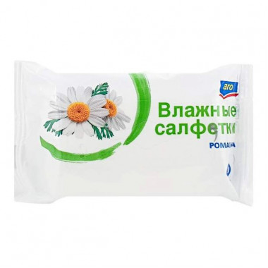 Салфетки Аро ромашка влажные 20шт