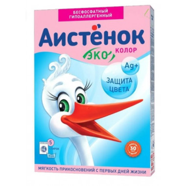Порошок Аистенок колор для стирки детского белья 400г